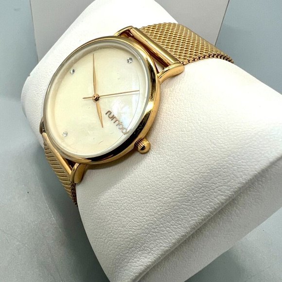 Rumba NY|LA Women's Gold Mesh Analog Dial Quartz Watch FRY137 - Picture 4 of 6